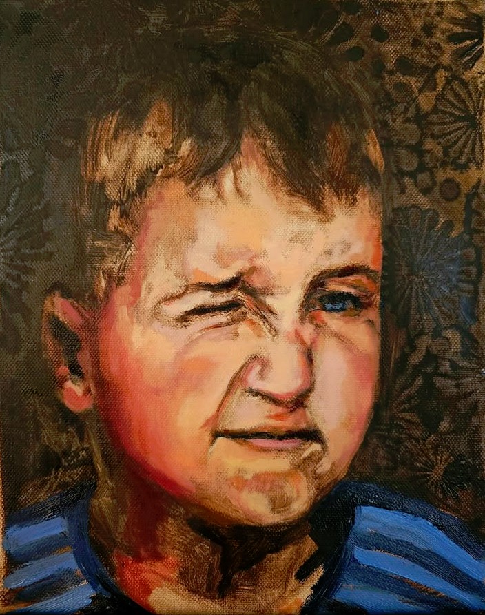 Daniela Nitulescu "The boy who brought light", Öl auf Leinwand, 2026