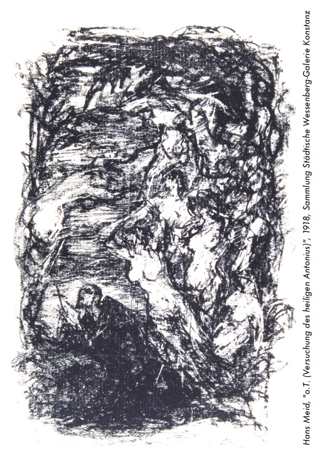 Hans Meid, "o.T. (Versuchung des heiligen Antonius)", 1918, Sammlung Städtische Wessenberg-Galerie Konstanz